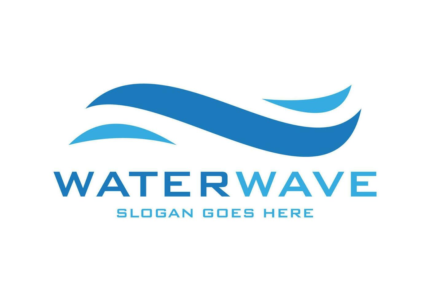 Wave-Logo-Design-Vektor-Illustration vektor