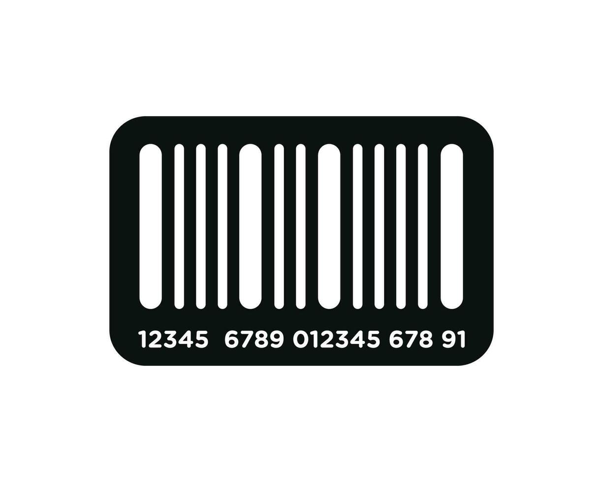 Bar Code Symbol isoliert auf Weiß Hintergrund vektor