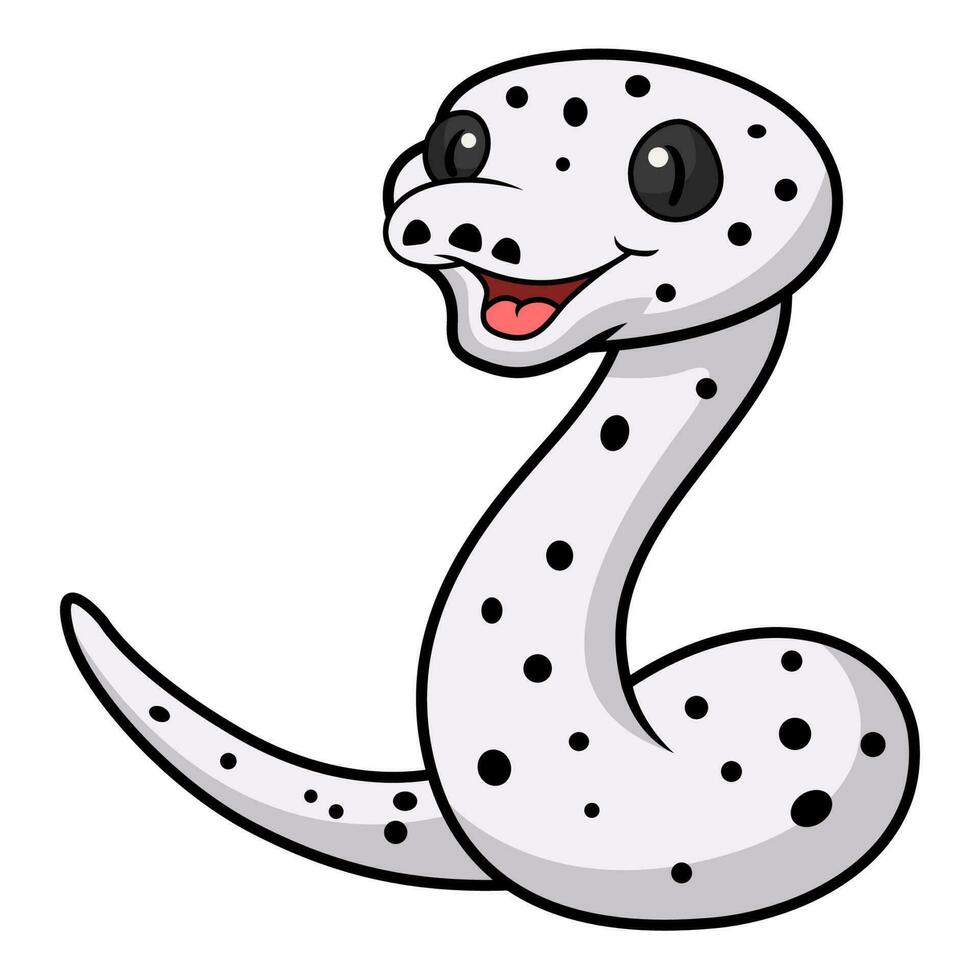 süß Kuh vernetzt Python Karikatur vektor