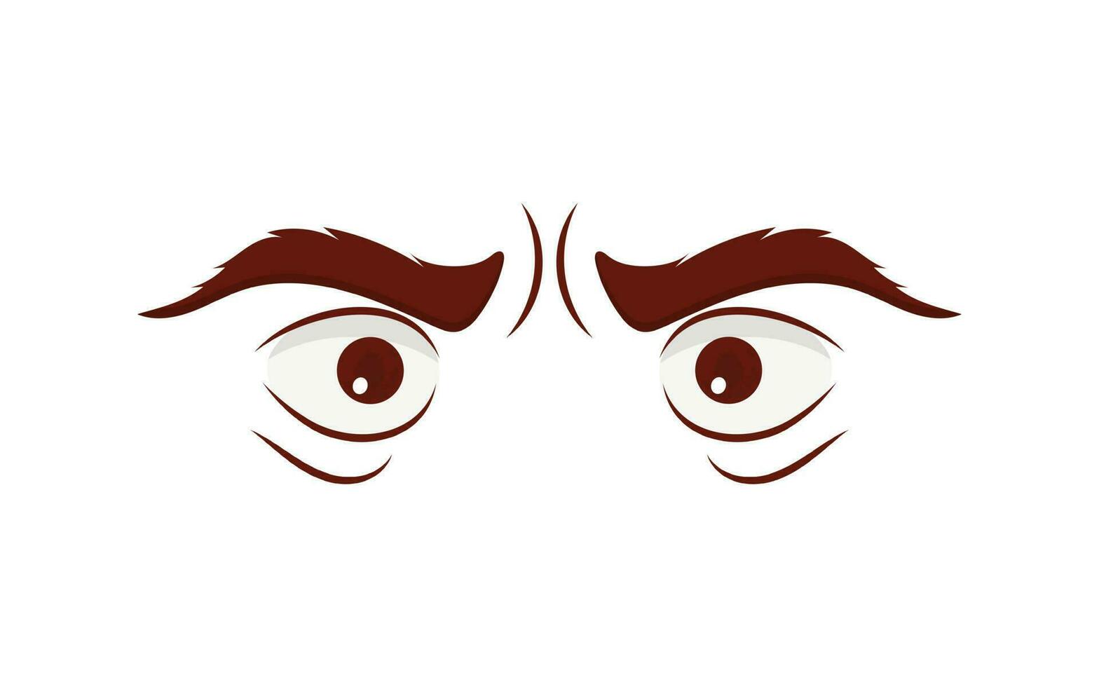 ondska ögon i platt stil. vektor illustration.