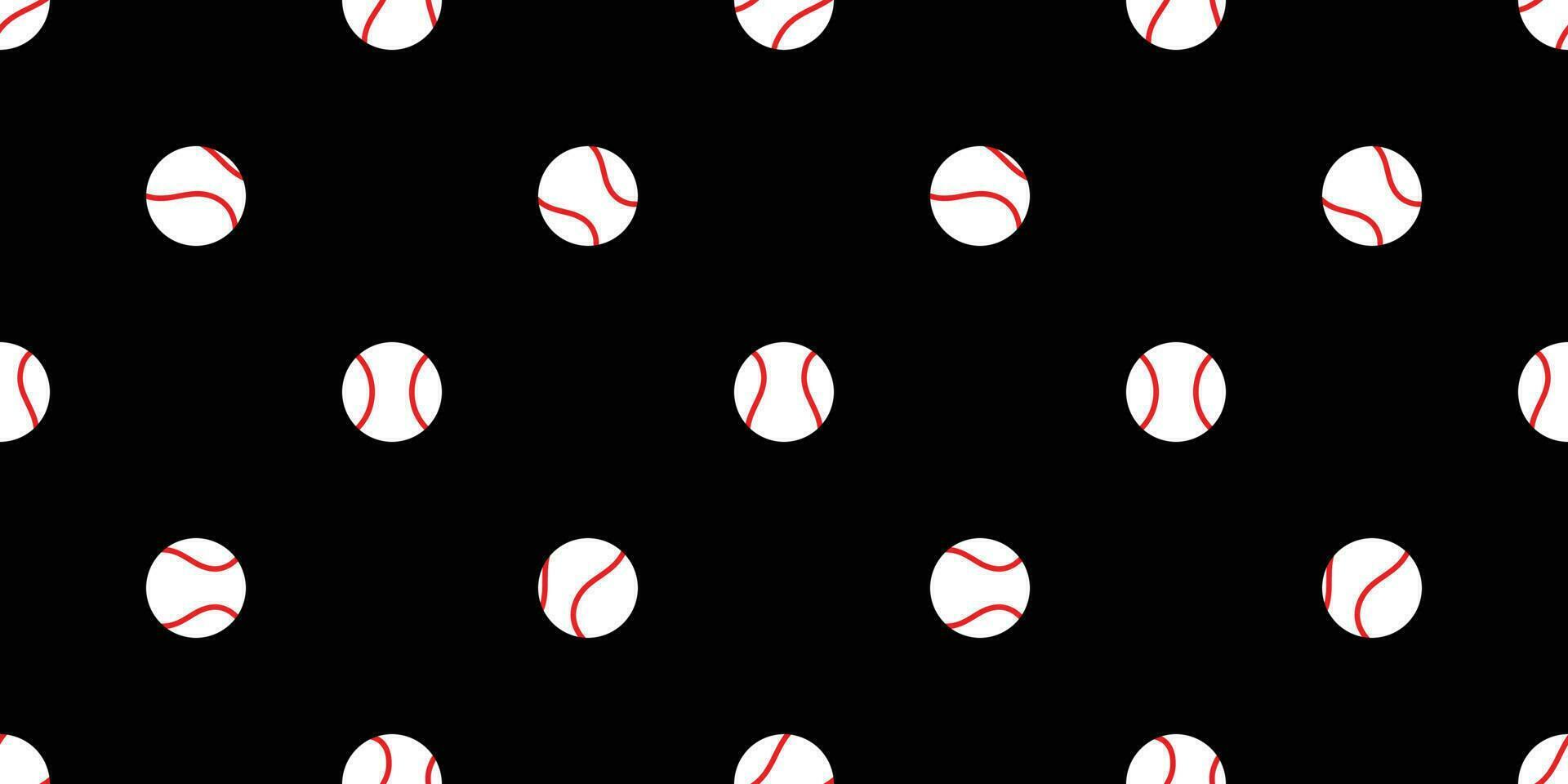 Baseball nahtlos Muster Vektor Tennis Ball Fliese Hintergrund Hintergrund isoliert