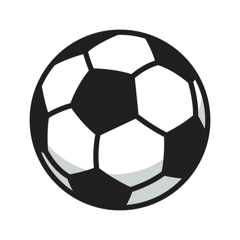 Fußball Ball Vektor Fußball Symbol Logo Symbol Illustration Karikatur Grafik