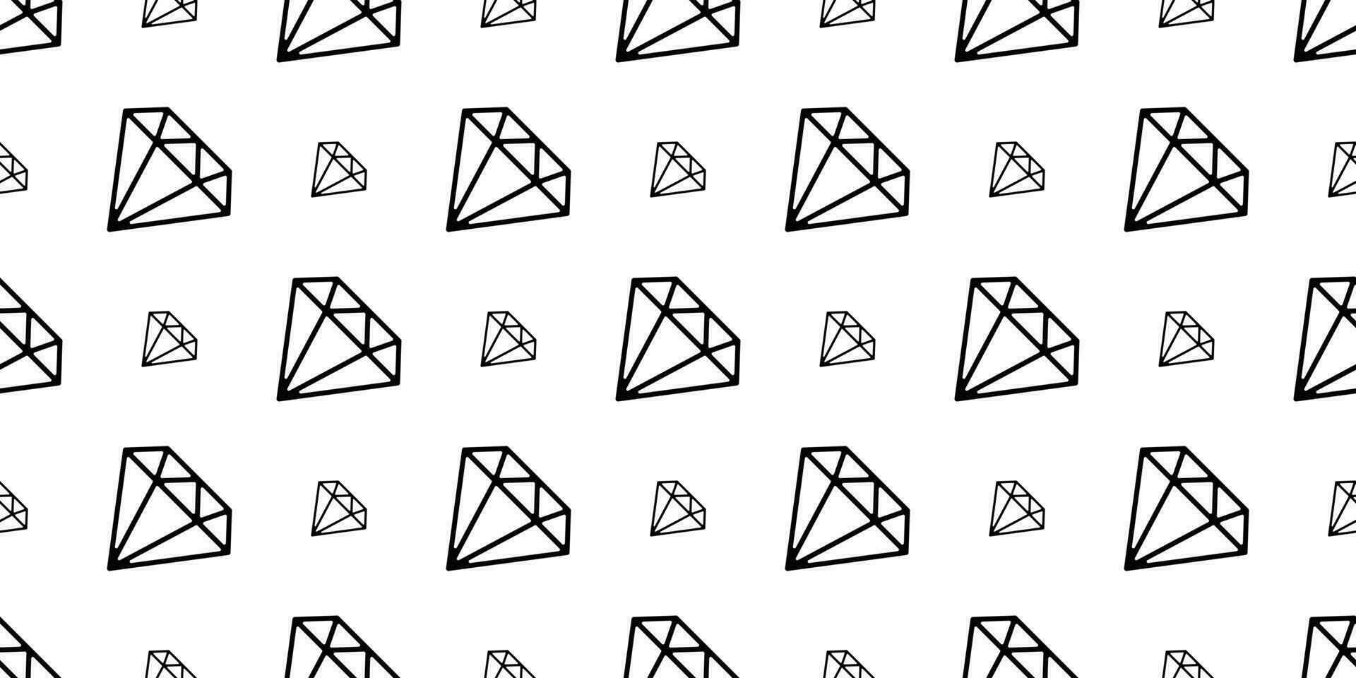 Diamant Juwel nahtlos Muster Vektor Schmuck isoliert wiederholen Hintergrund Hintergrund Symbol