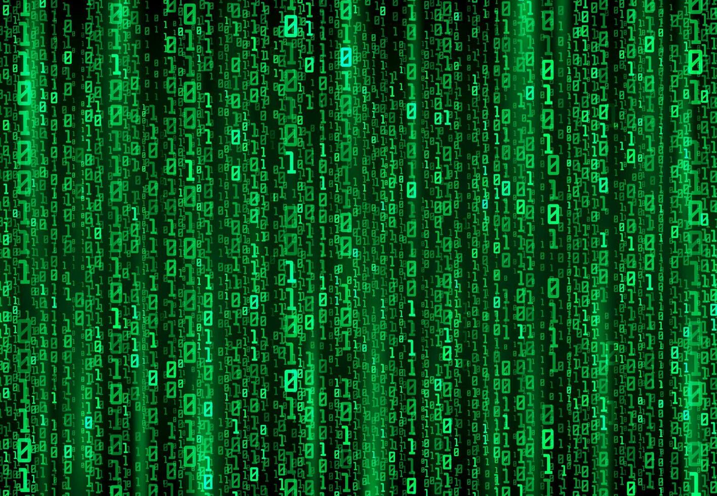 Digital Strom binär Code Daten, Matrix Hintergrund vektor