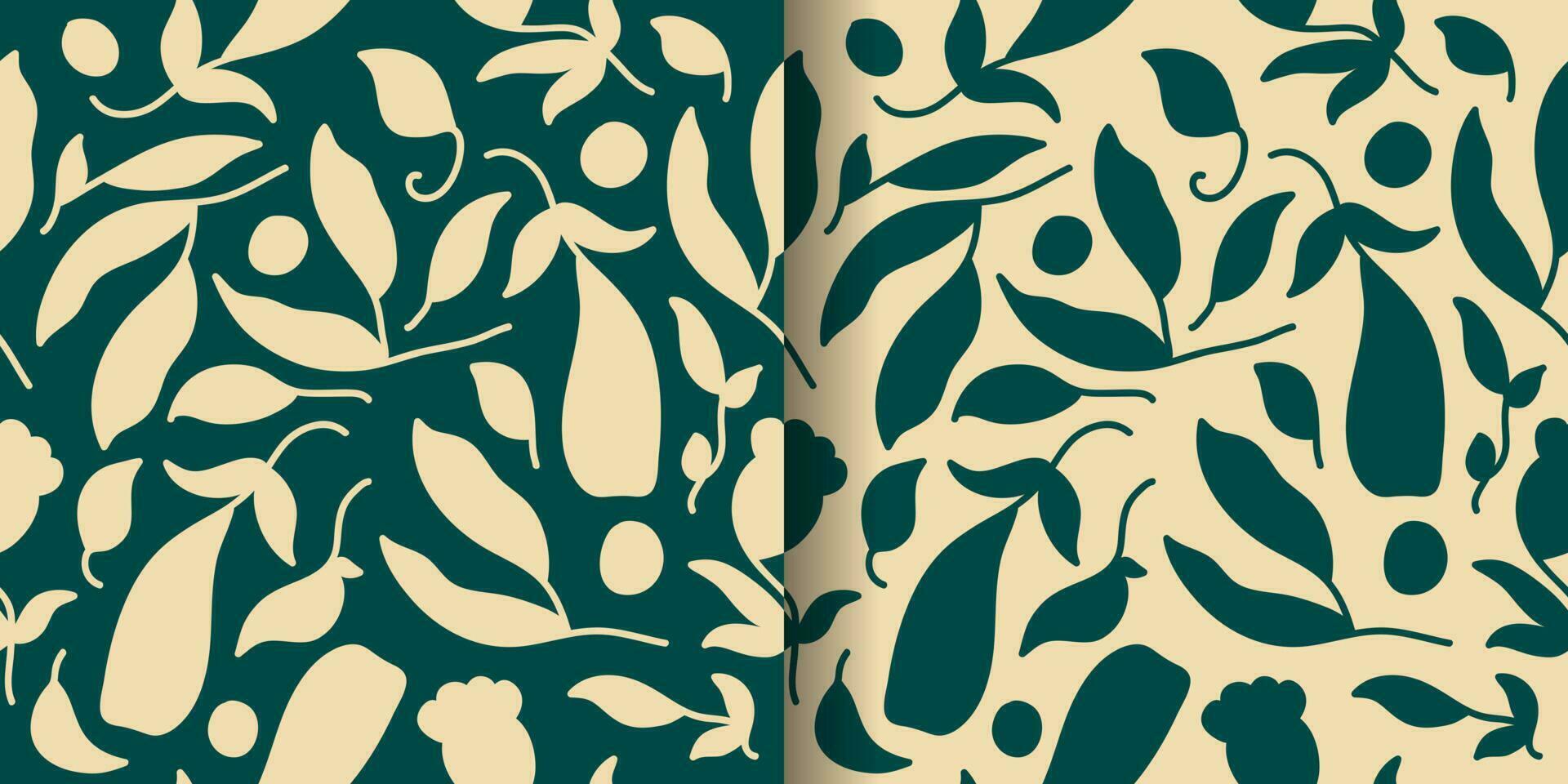nahtlos Blumen- Muster mit zwei Farbe Variationen. geeignet zum Hintergrund, Verpackung Papier, Hintergrund, Stoff, Textil, Kleidung, und Karte Design vektor