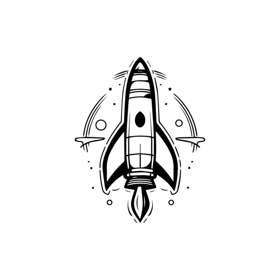 sprengen aus zu Erfolg mit unser dynamisch Rakete Logo Design. diese energisch Illustration ist perfekt zum Marken Das wollen zu steigen zu Neu Höhen. vektor