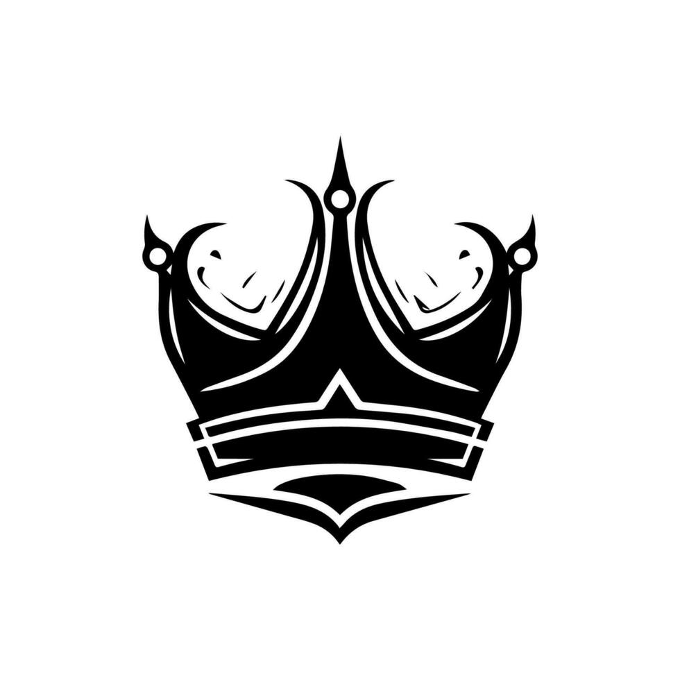 regel din industri med vår majestätisk krona logotyp design. detta elegant illustration är passa för royalty och utstrålar raffinemang vektor