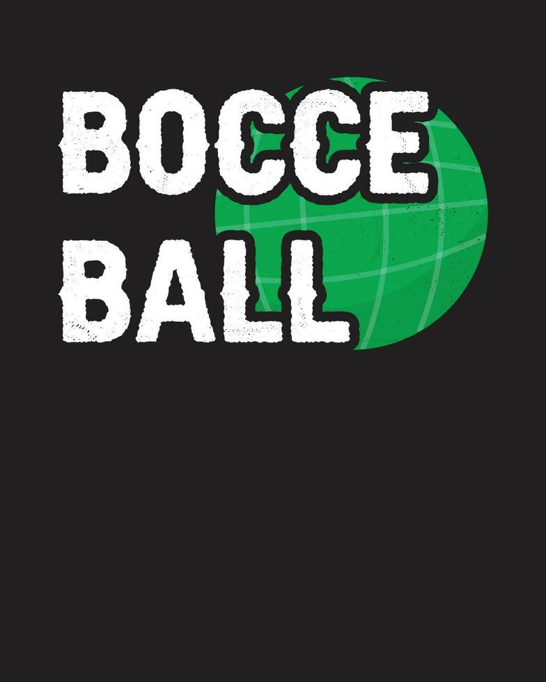 boccia boll t-shirt design, boccia typografi t-shirt design vektor