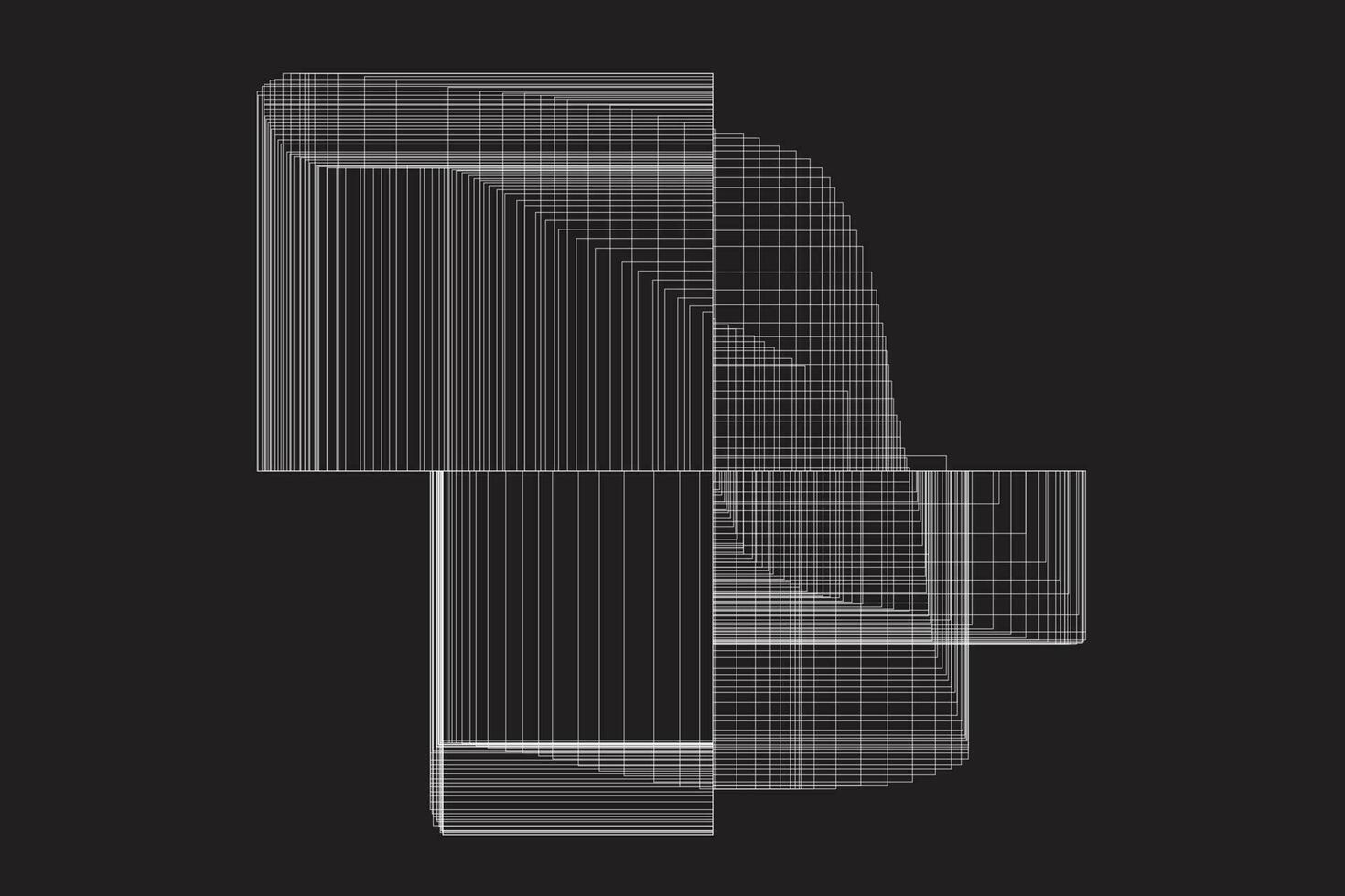 Gitter von verschiedene geometrisch zahlen vektor