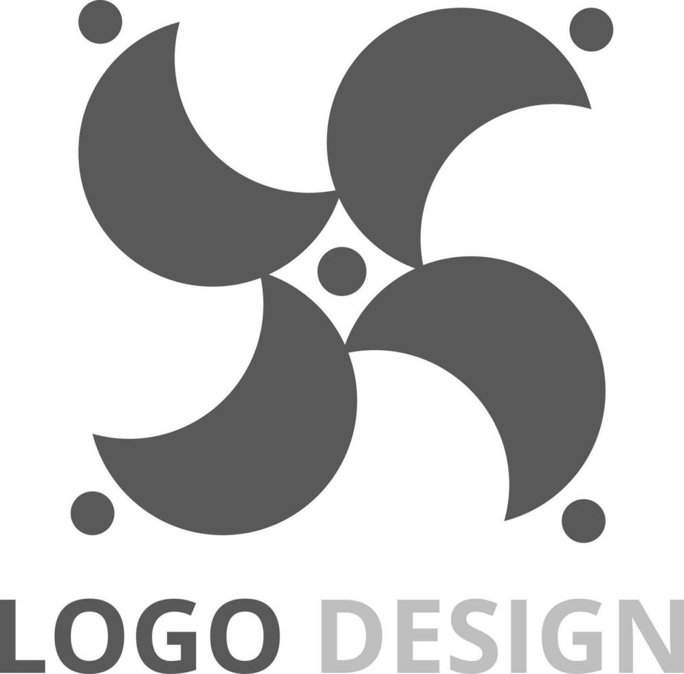 abstrakt logotyp design begrepp för branding vektor