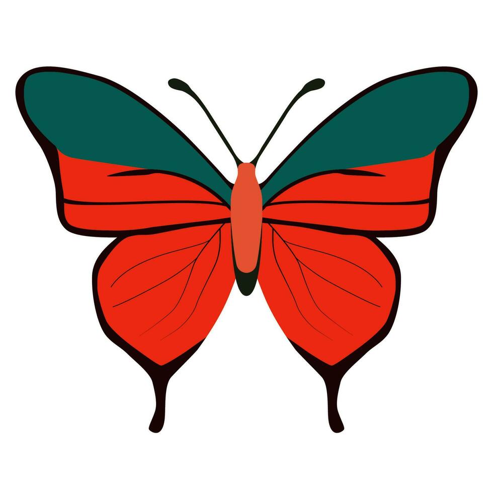 Schmetterling einfach Symbol. Vektor Illustration