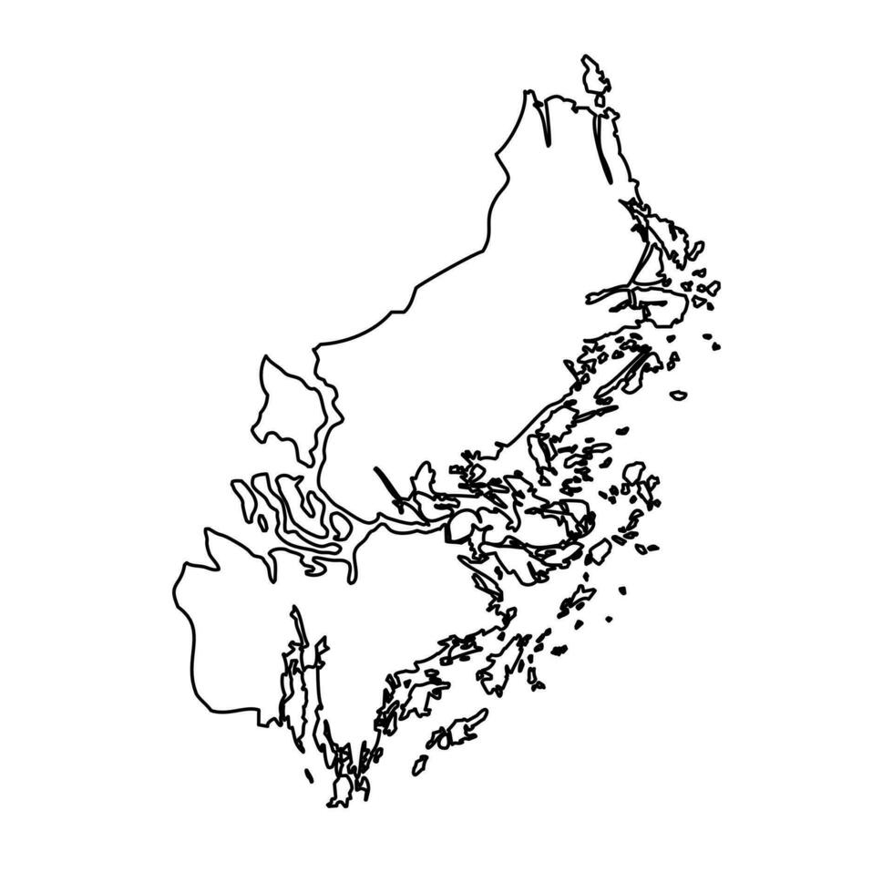 stockholm grevskap Karta, provins av Sverige. vektor illustration.