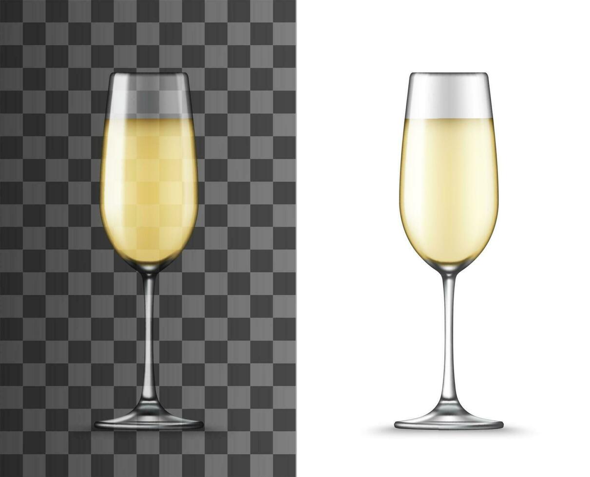 realistisch Weiß Wein Glas, Attrappe, Lehrmodell, Simulation Objekt vektor