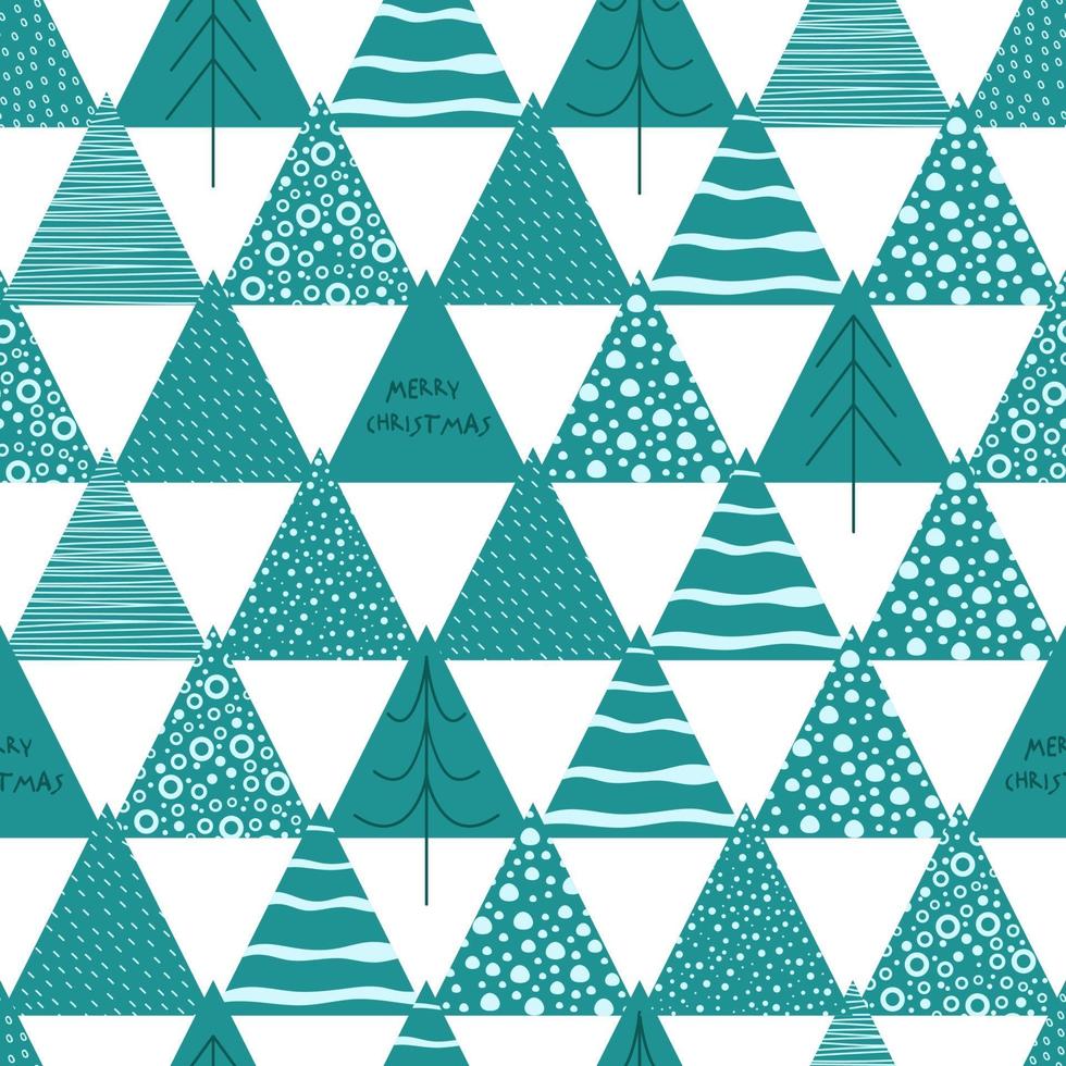 nahtloses geometrisches Muster auf Papierstruktur. Winter Herbst Wald Hintergrund. vektor