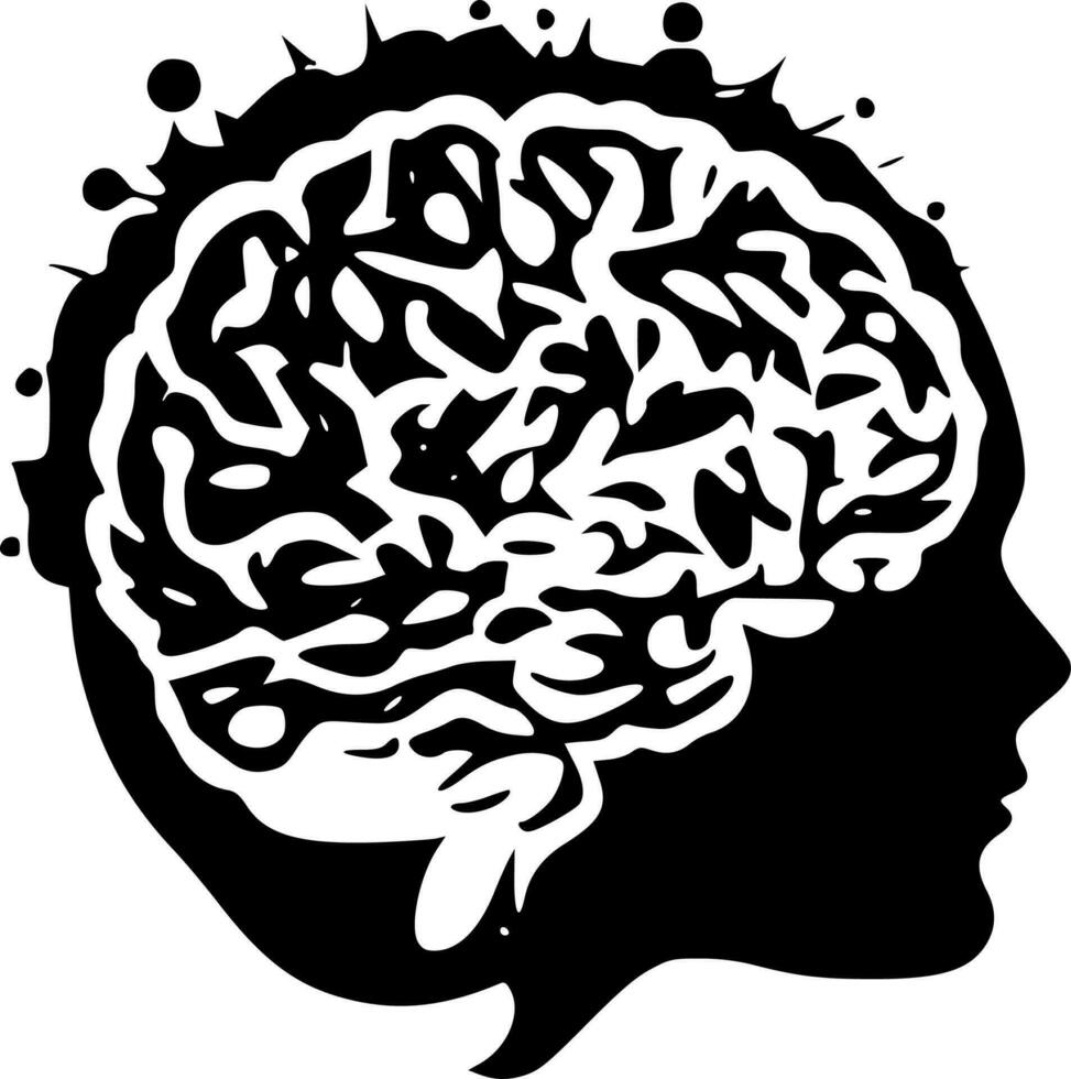 Gehirn - - hoch Qualität Vektor Logo - - Vektor Illustration Ideal zum T-Shirt Grafik