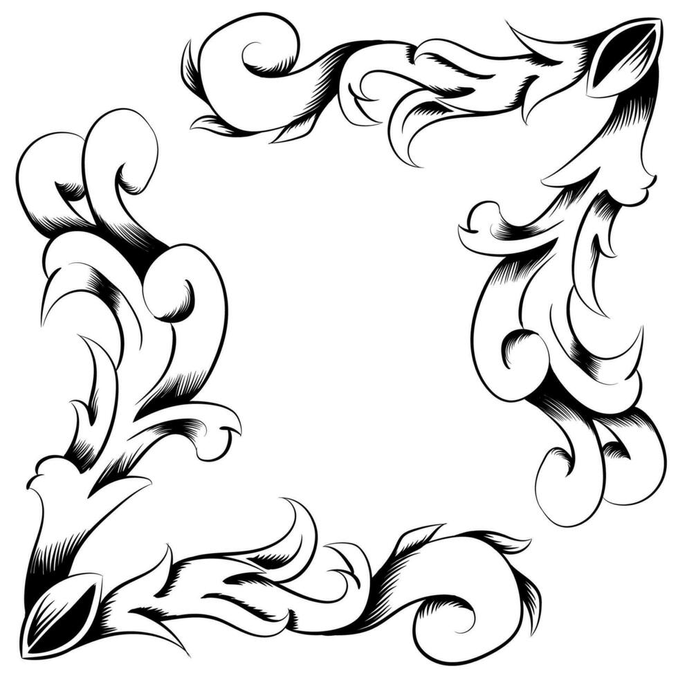Mandala schwarz Element Dekoration Muster Illustration Jahrgang vektor