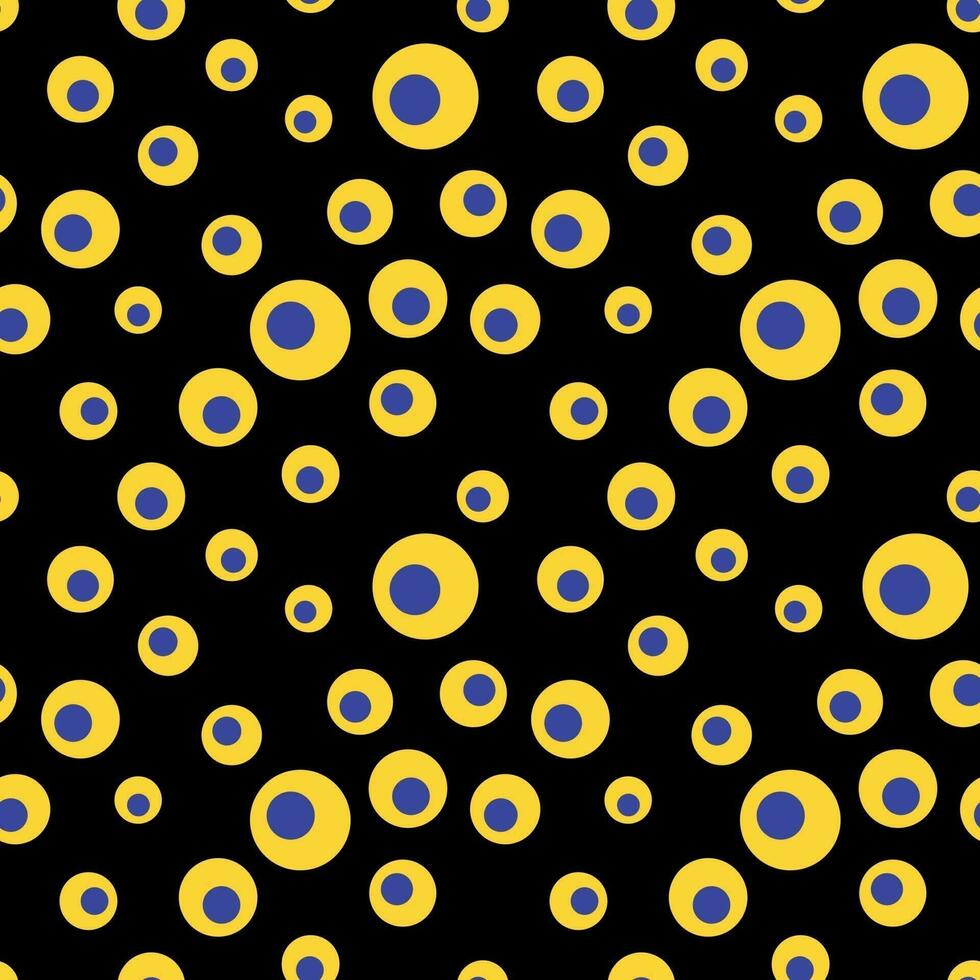 psychedelisch groovig Muster mit Kreise vektor