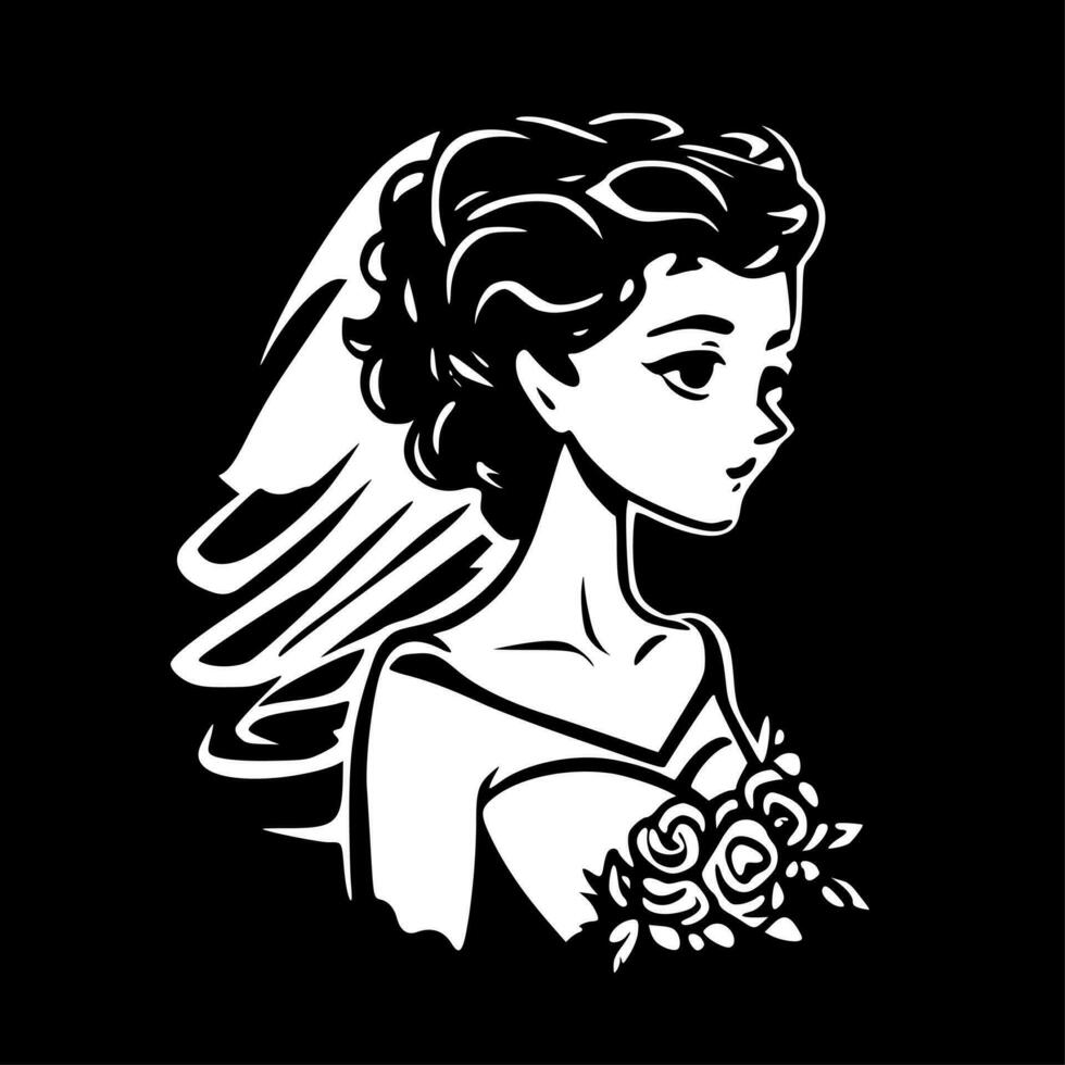 Braut- - - hoch Qualität Vektor Logo - - Vektor Illustration Ideal zum T-Shirt Grafik