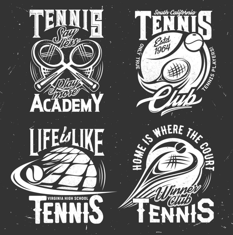 tennis sport vektor tshirt grafik racketar eller bollar