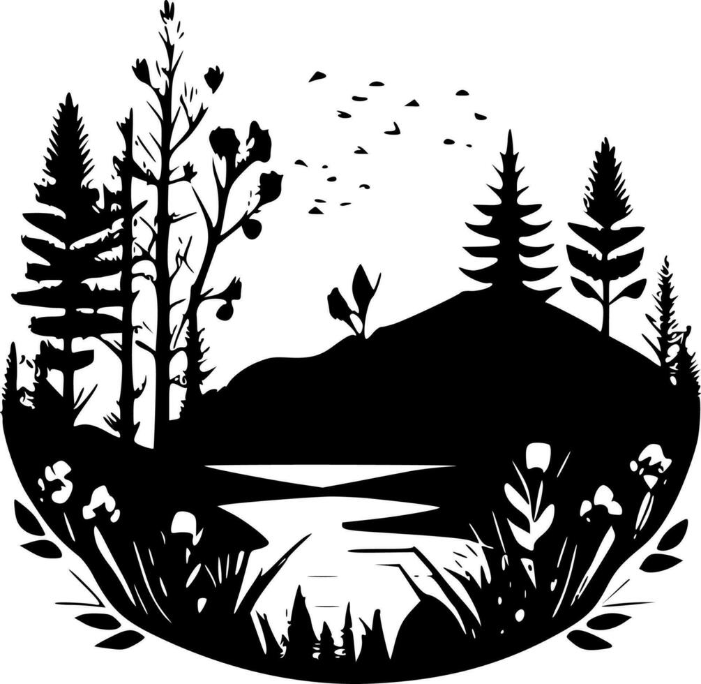 Natur - - hoch Qualität Vektor Logo - - Vektor Illustration Ideal zum T-Shirt Grafik