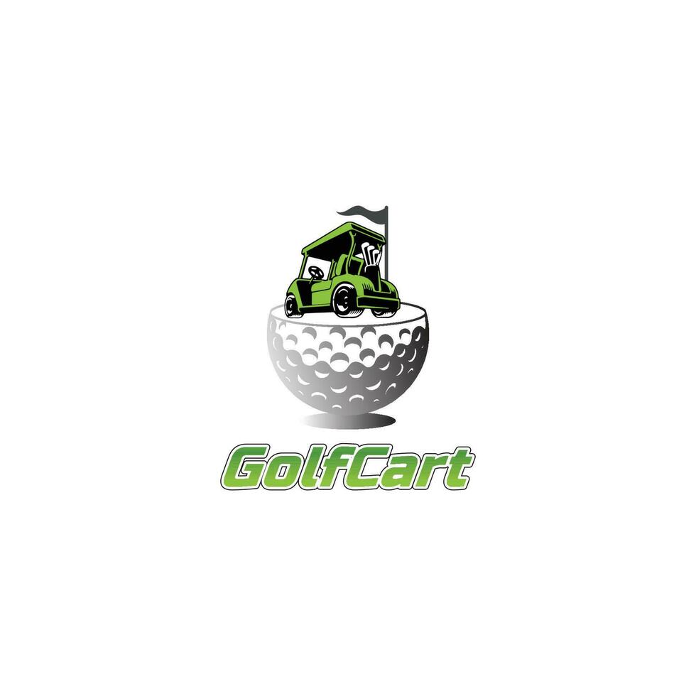 Golf Wagen Geschäft Logo vektor