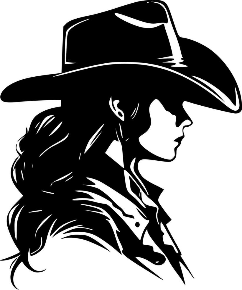 cowgirl - hög kvalitet vektor logotyp - vektor illustration idealisk för t-shirt grafisk