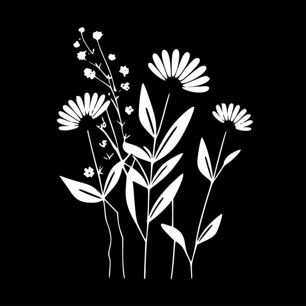 boho blommor - hög kvalitet vektor logotyp - vektor illustration idealisk för t-shirt grafisk