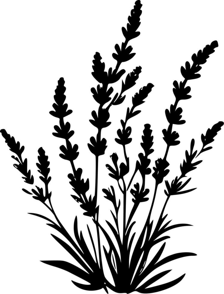 lavendel- - minimalistisk och platt logotyp - vektor illustration