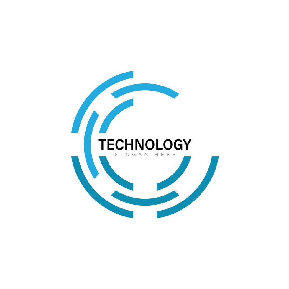 Technologie die Logo modern Design Vektor