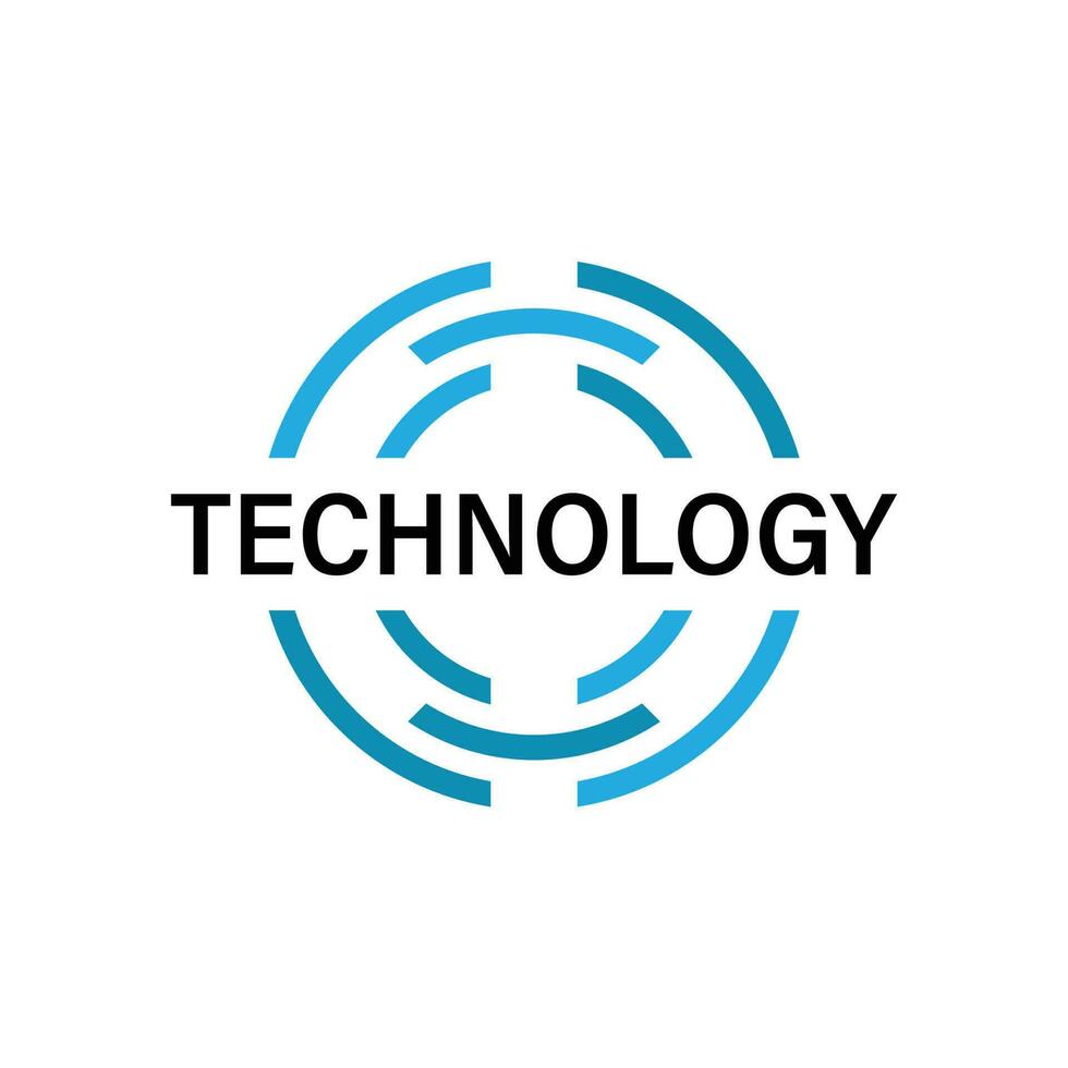 teknologi teh logotyp modern design vektor