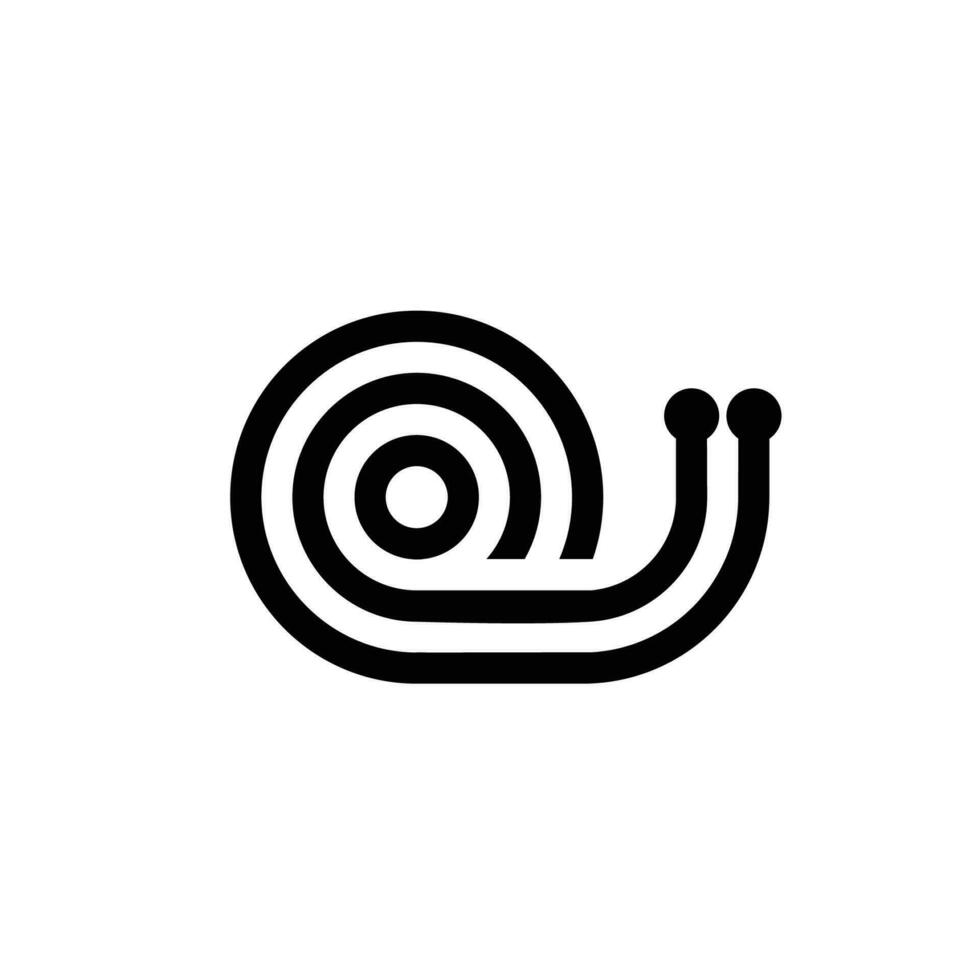 snigel logotyp djur- natur ikon design symbol vektor