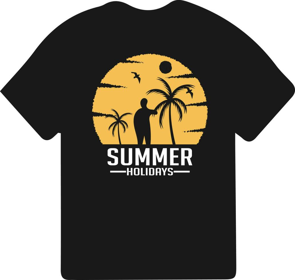 Sommer- Tag T-Shirt Vektor Design zum drucken mit Sommer- Zitate