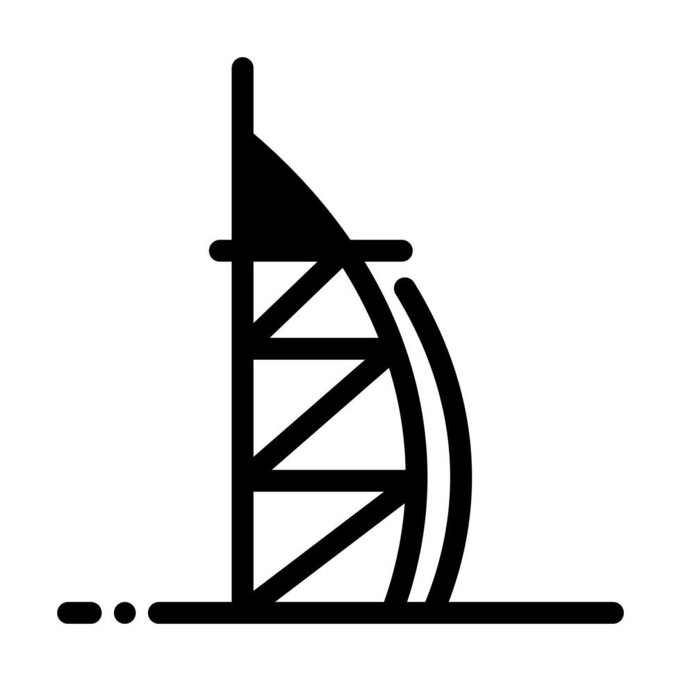 burj Wahrzeichen Symbol vektor