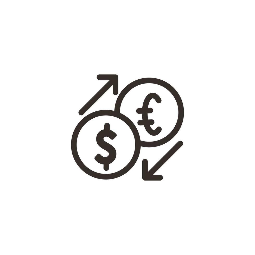 Finanzen und Geschäft Linie Symbole. ui Symbol im ein eben Design. dünn Gliederung Symbole vektor