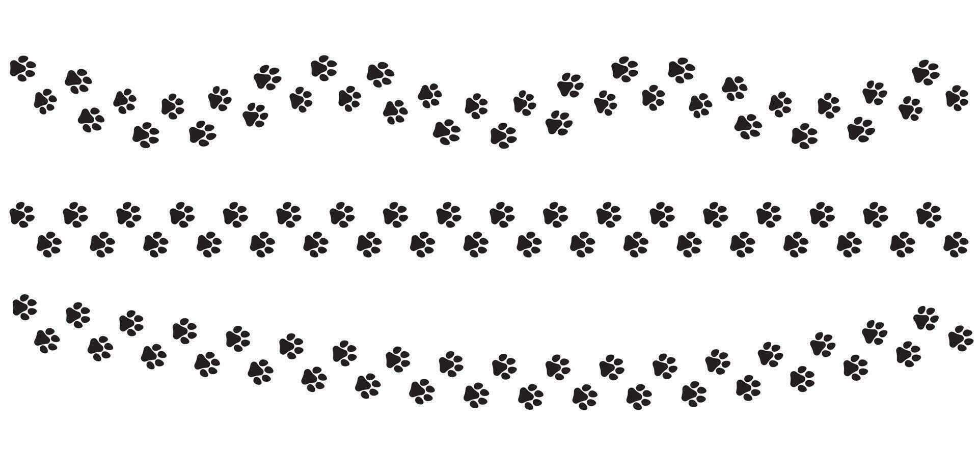 djur- Spår med Tass grafik. sällskapsdjur fotspår vektor