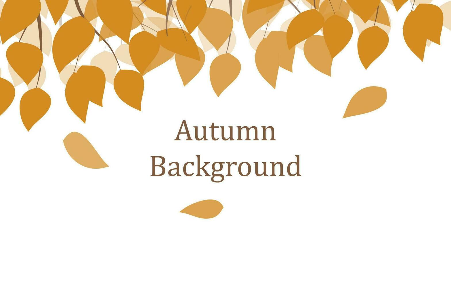 Herbst Hintergrund mit Gelb fallen Blätter vektor