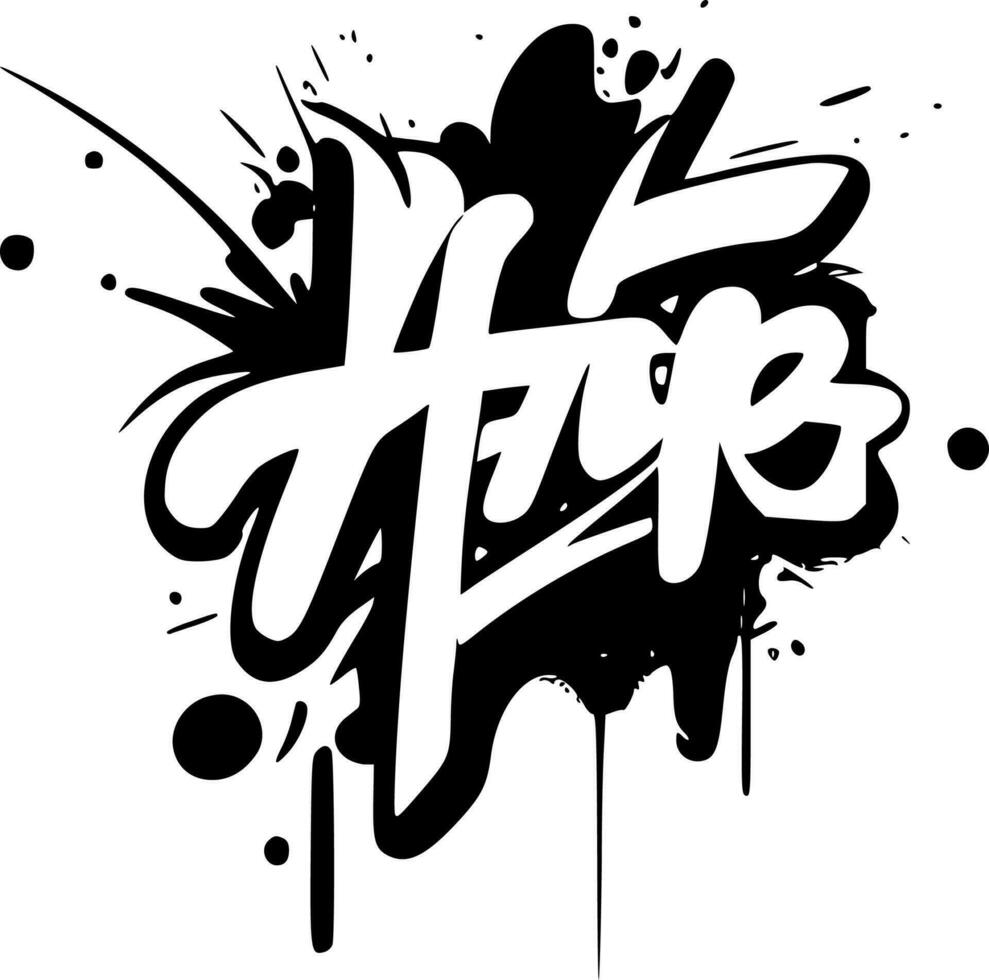 Graffiti - - hoch Qualität Vektor Logo - - Vektor Illustration Ideal zum T-Shirt Grafik