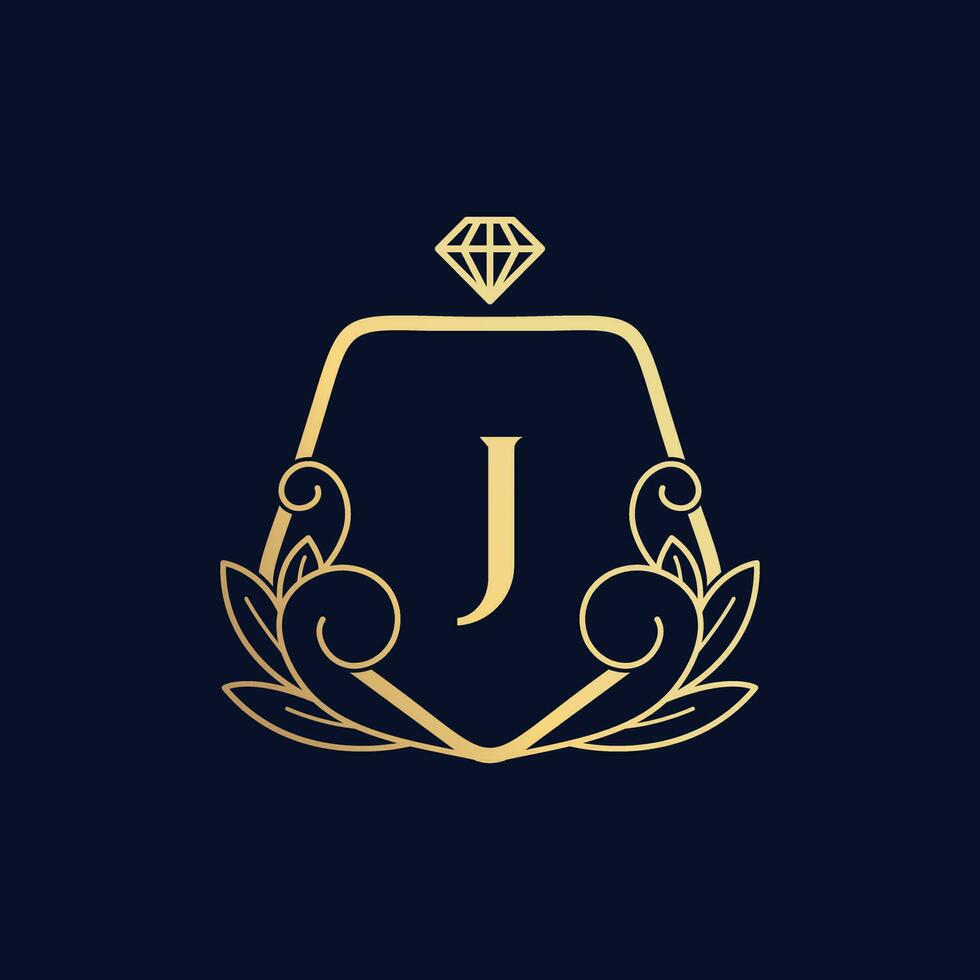 Vektor Prämie luxuriös Parfüm Logo j