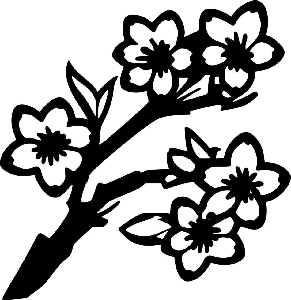 körsbär blomma - hög kvalitet vektor logotyp - vektor illustration idealisk för t-shirt grafisk