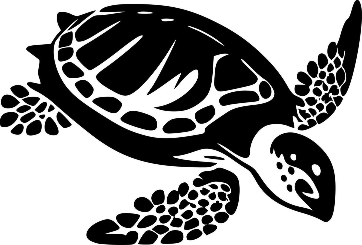 Meer Schildkröte - - hoch Qualität Vektor Logo - - Vektor Illustration Ideal zum T-Shirt Grafik