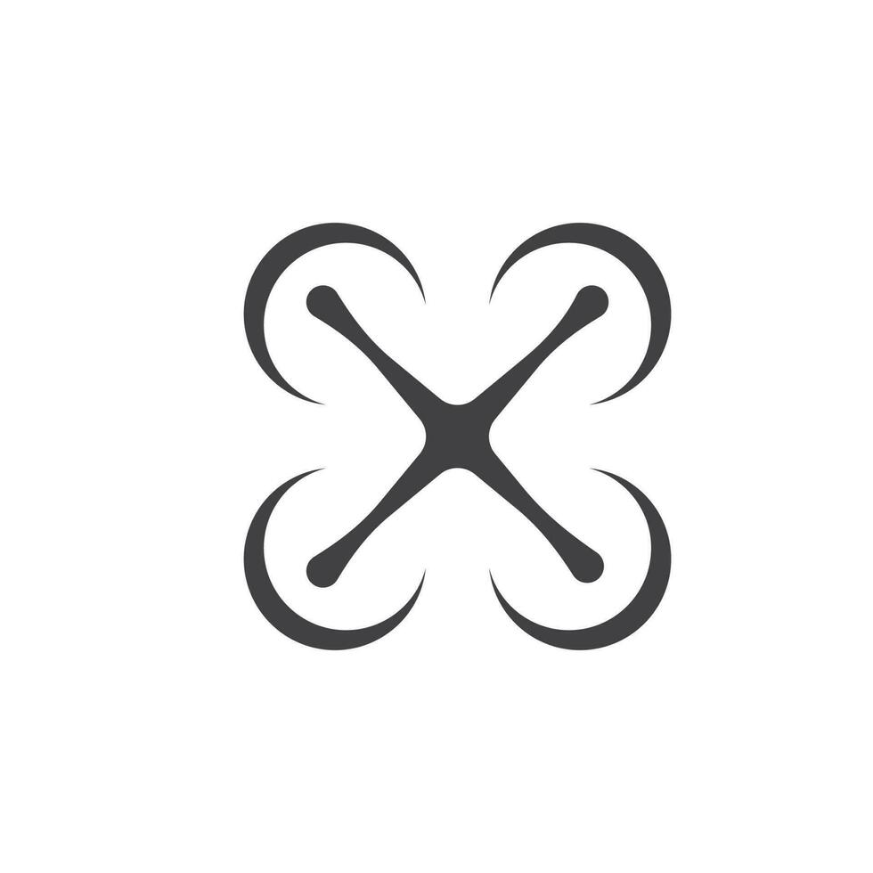 Drohnen-Logo-Vektor-Symbol vektor
