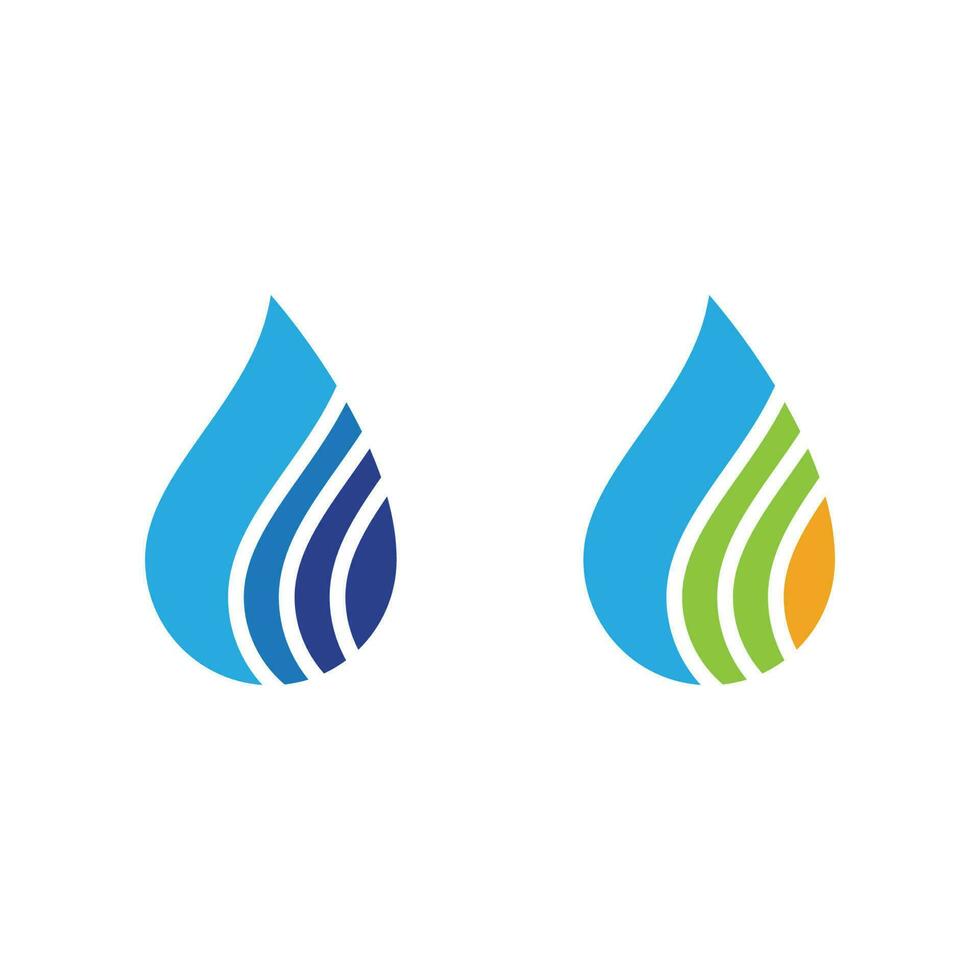 Wassertropfen-Logo-Vorlage vektor