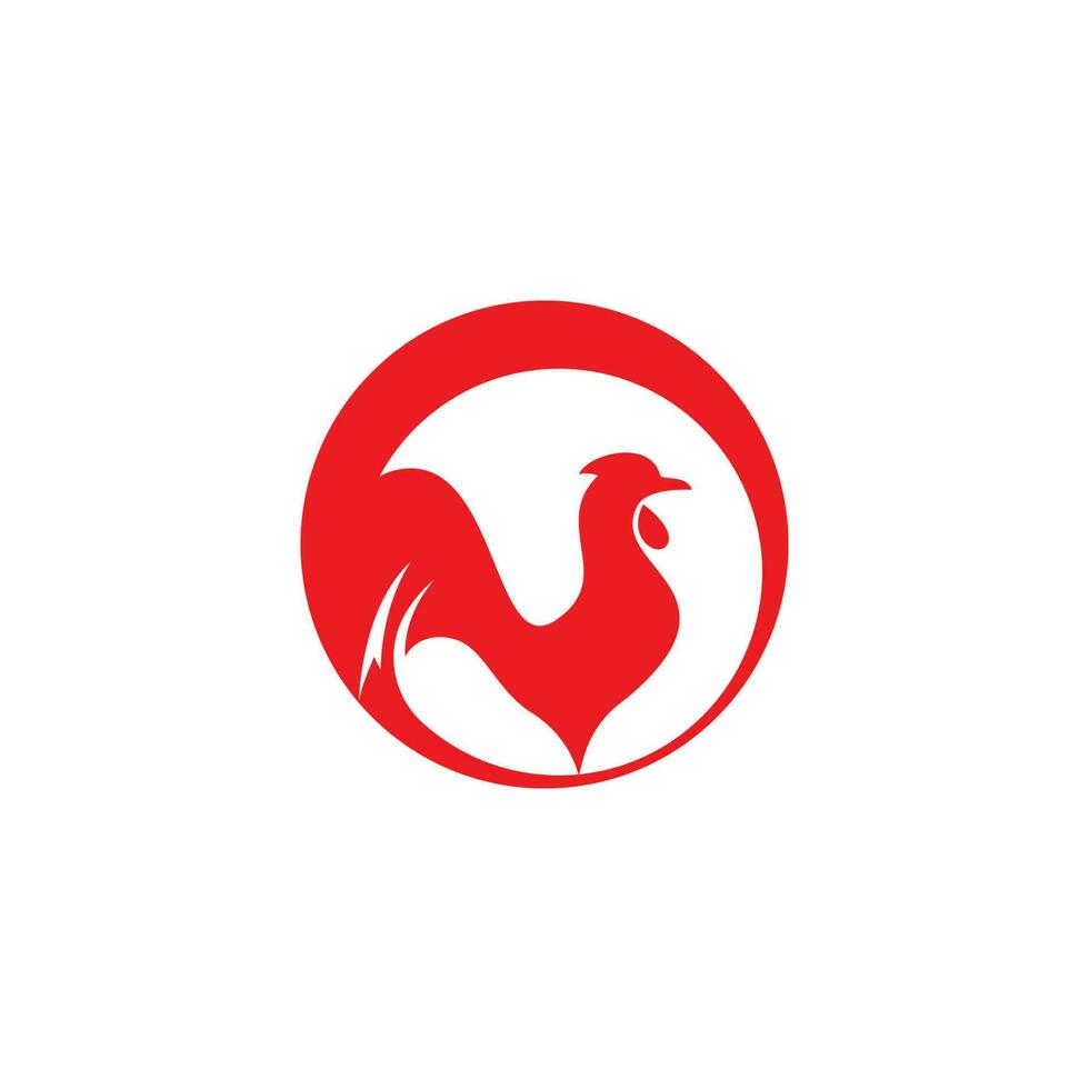 Hahn-Logo-Vorlage vektor