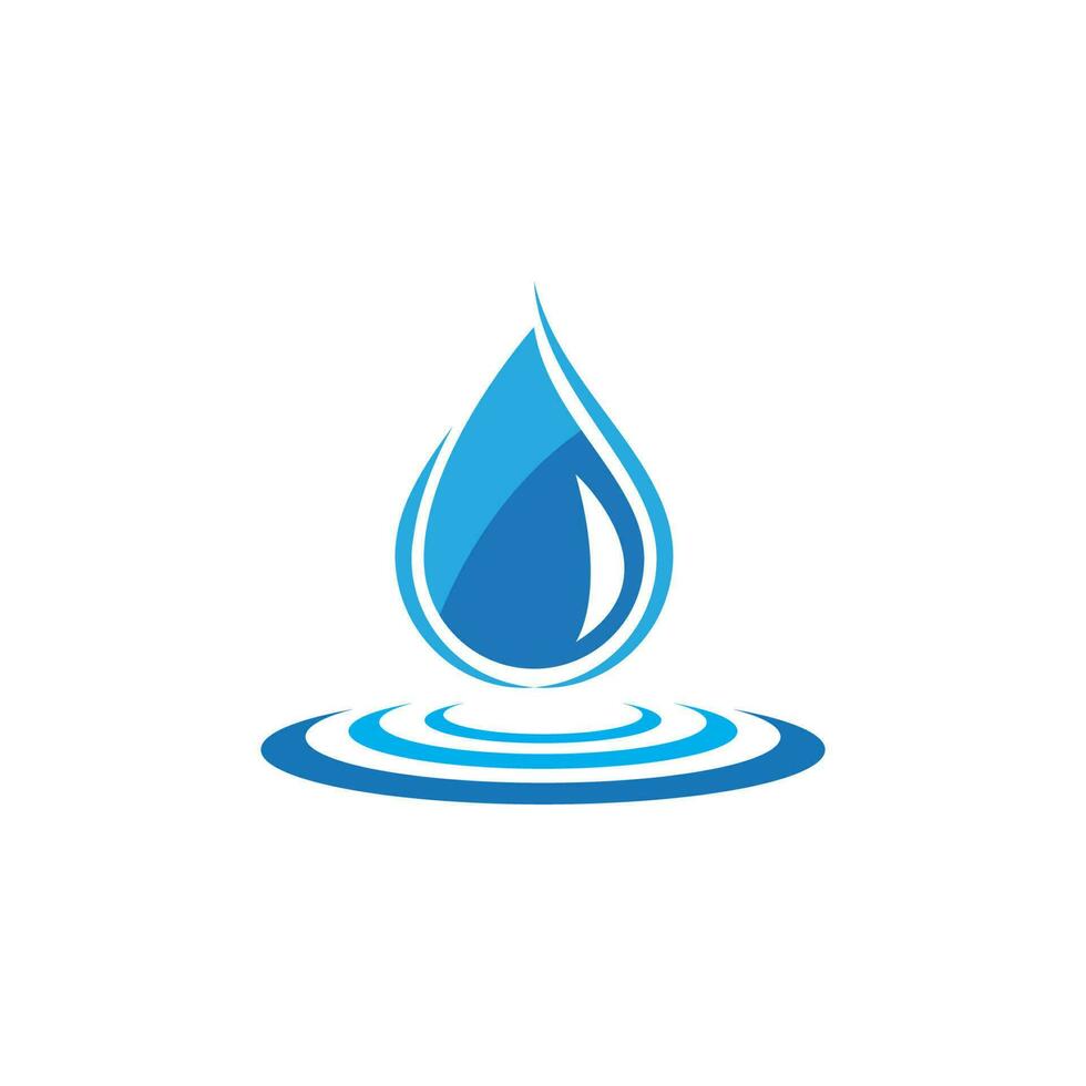 Wassertropfen-Logo-Vorlage vektor