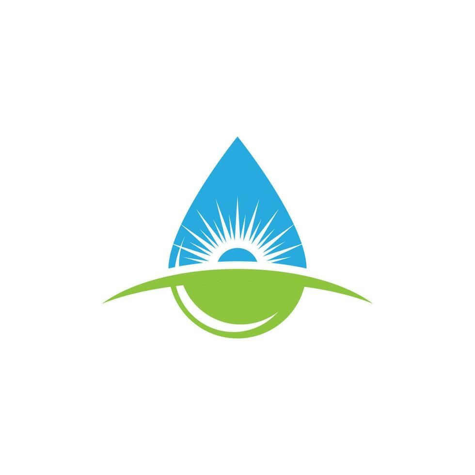 Wassertropfen-Logo-Vorlage vektor