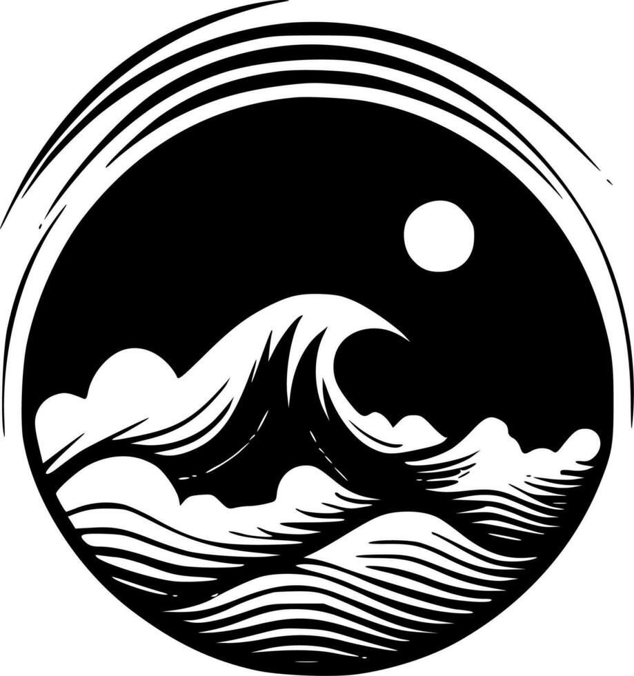 Ozean - - hoch Qualität Vektor Logo - - Vektor Illustration Ideal zum T-Shirt Grafik