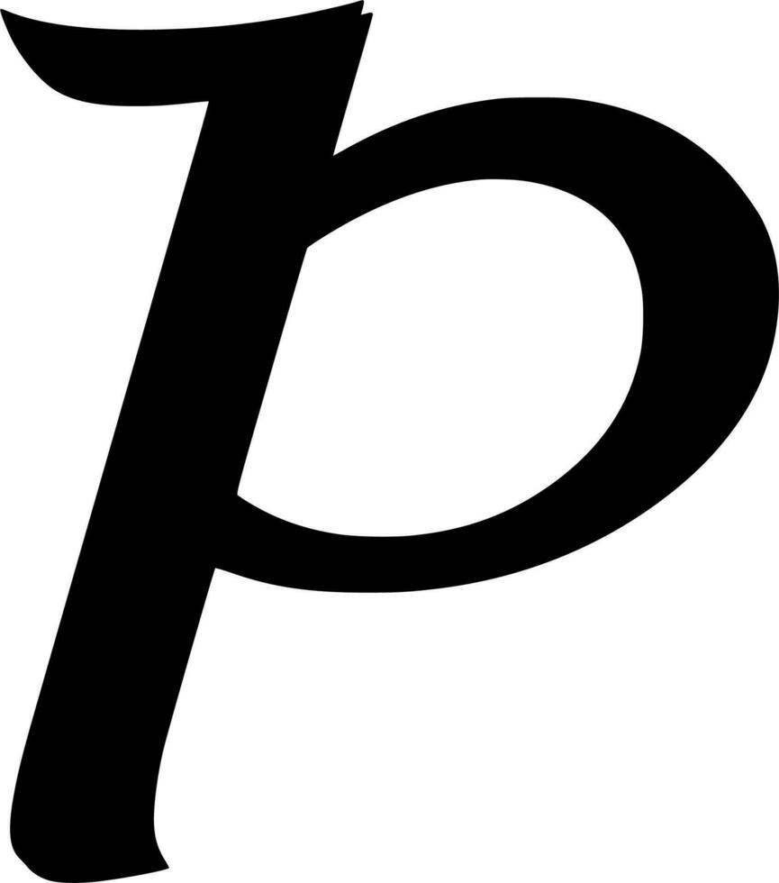 Vektor Silhouette von Briefe ABC auf Weiß Hintergrund