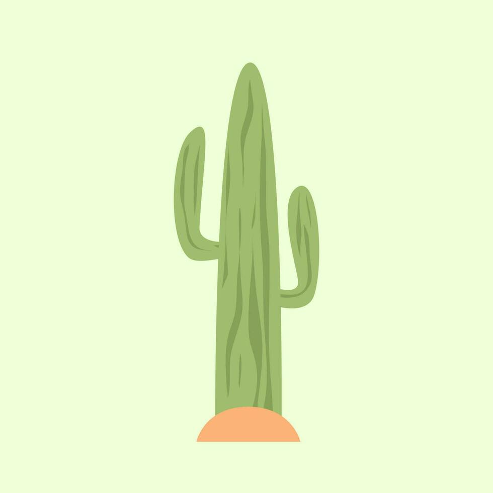 Kaktus Vektor Illustration. Kaktus eben Stil. eben Illustration von Kaktus.