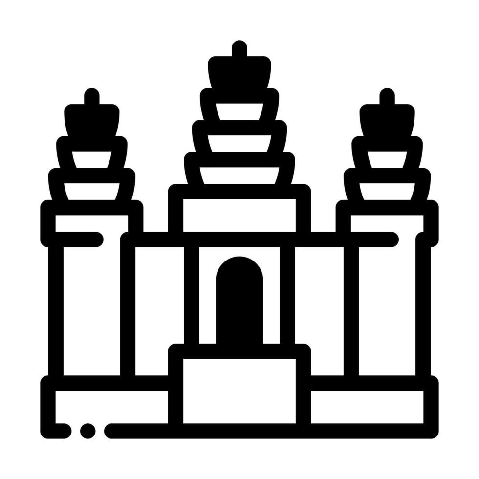 Wahrzeichen von Angkor Wat vektor
