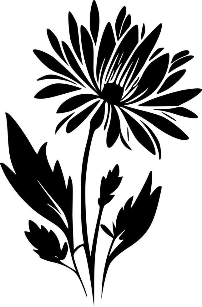 Blumen- - - minimalistisch und eben Logo - - Vektor Illustration